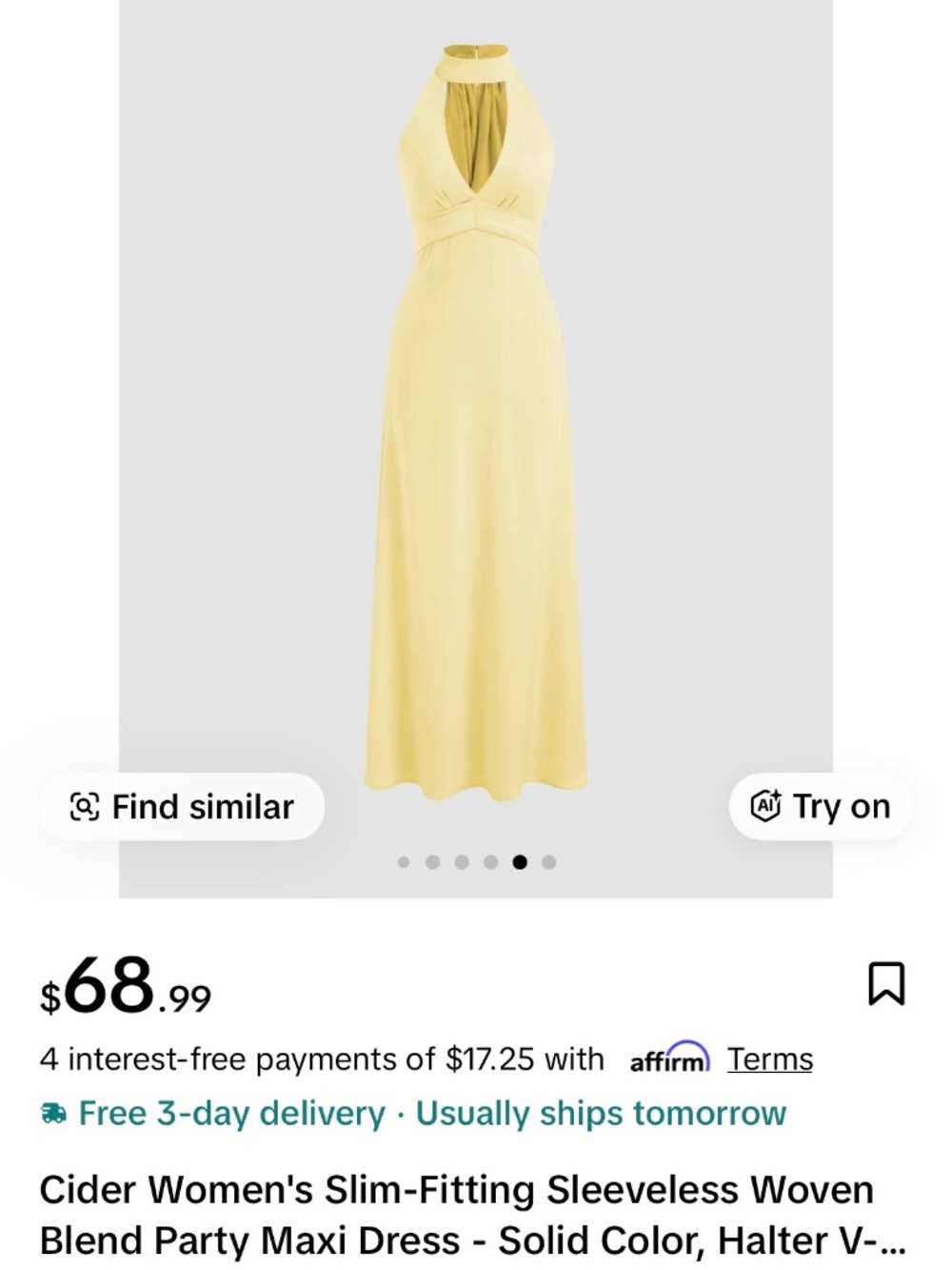 Cider Women's Slim-Fitting Sleeveless Woven Blend Party Maxi Dress